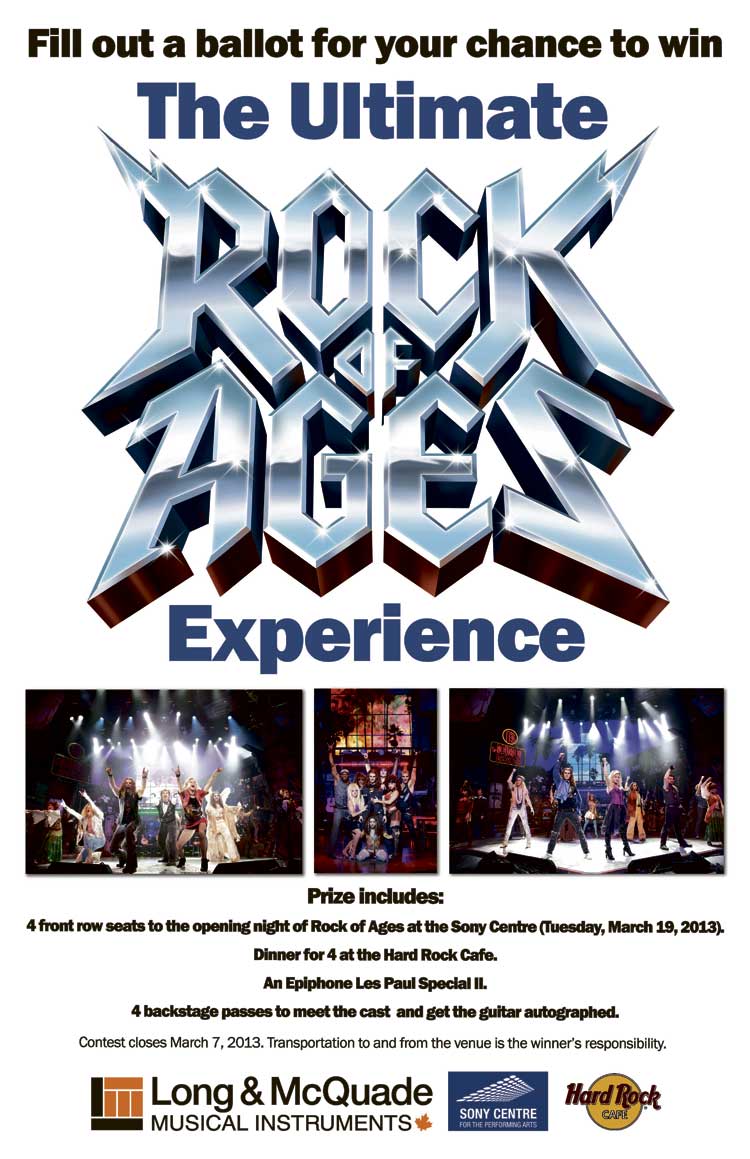 Fill Out A Ballot InStore for Your Chance to Win with Rock of Ages