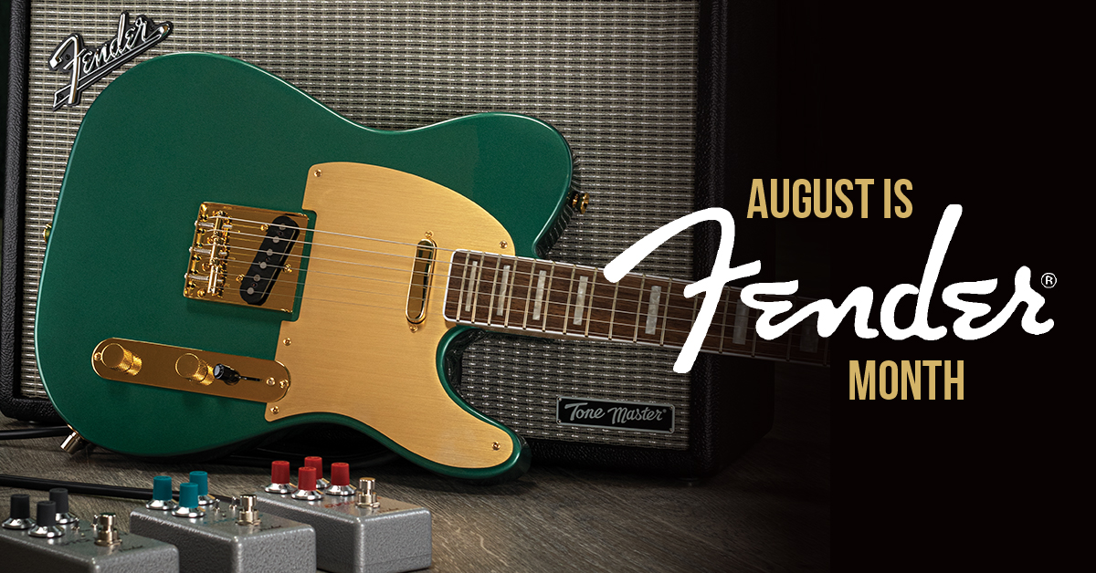 August is Fender Month! All Locations Long & McQuade Musical